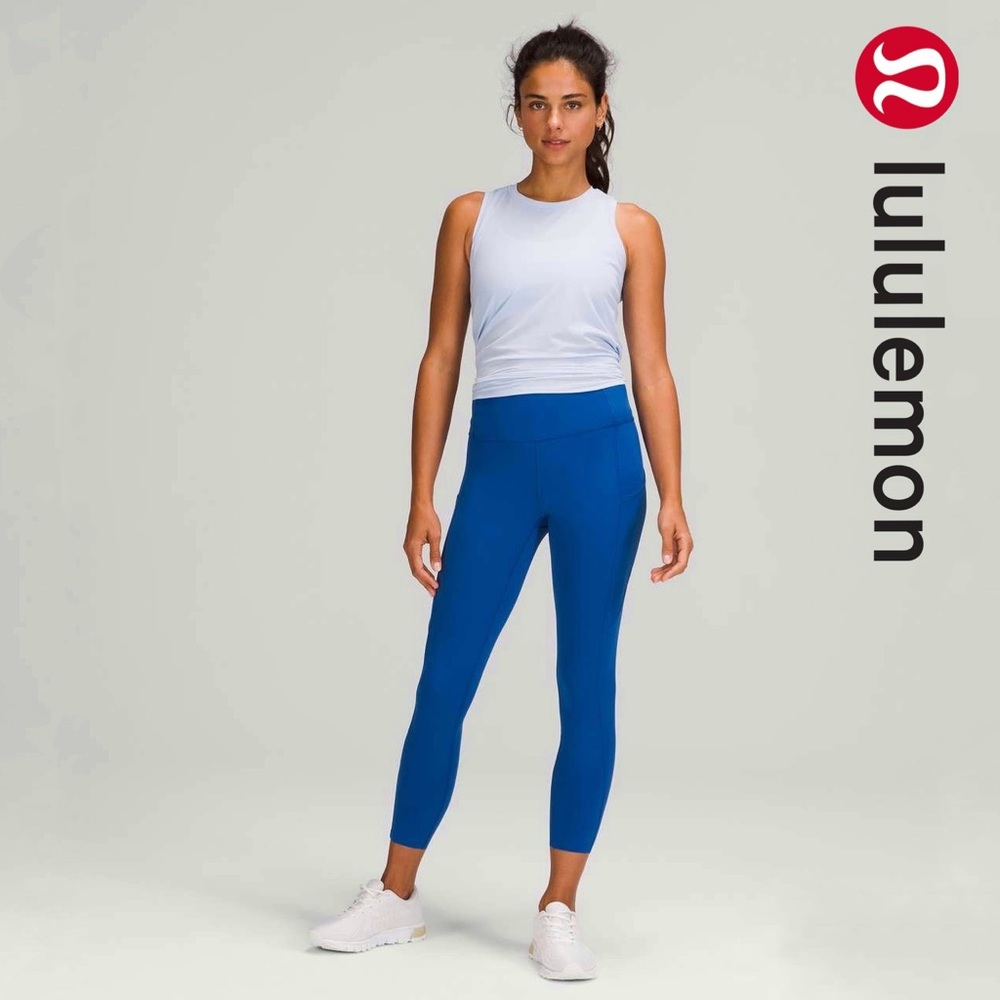 NWT Lululemon Fast and Free High-Rise Tight 25" In Symphony Blue